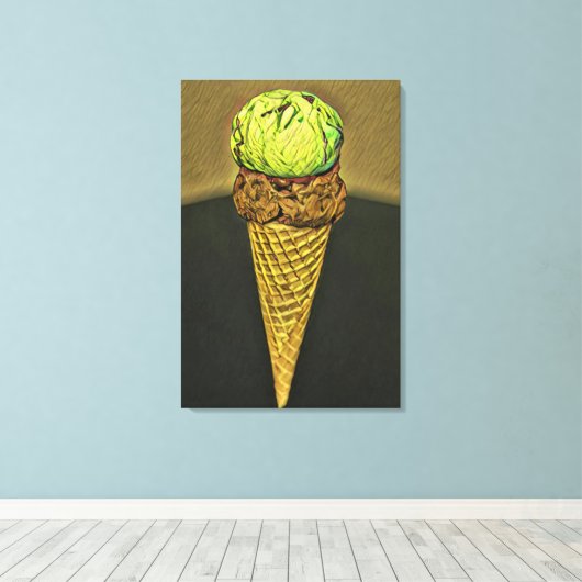 Eiscreme Leinwanddruck (Insitu (Holzboden))