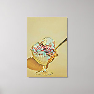 Eiscreme Leinwanddruck