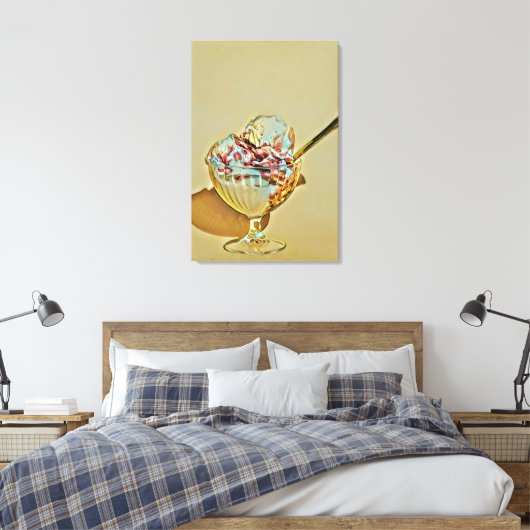 Eiscreme Leinwanddruck (Insitu (Schlafzimmer))