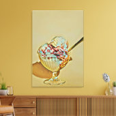 Eiscreme Leinwanddruck (Insitu (Wohnzimmer))