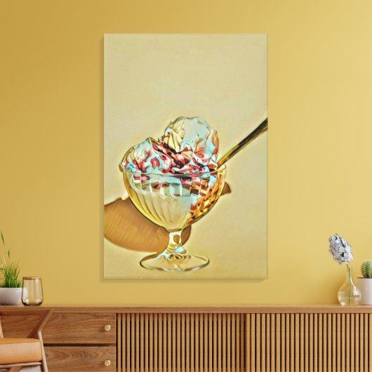 Eiscreme Leinwanddruck (Insitu (Wohnzimmer))