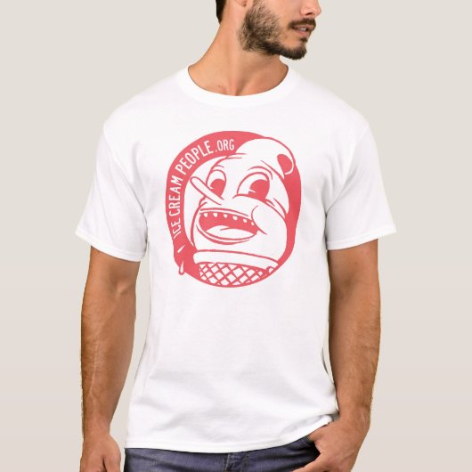 Eiscreme-Leute "Retro Logo " T-Shirt (Vorderseite)