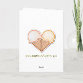 Eiscreme-Liebe Karte (Rückseite)