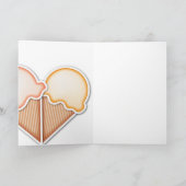 Eiscreme-Liebe Karte (Innenseite)