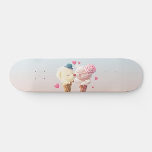 Eiscreme-Liebe-Skateboard Skateboard (Horizontal)