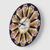 Eiscreme Liebhaber ~ Zeit für Eis ~ Große Wanduhr (Winkel)