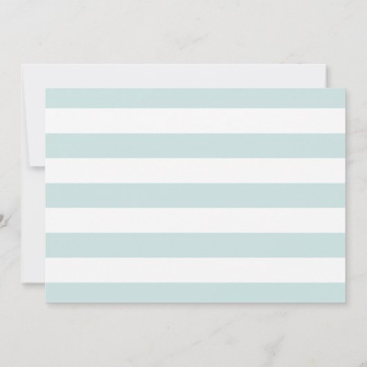 Eiscreme Light Blue 1. Geburtstag Einladung (Rückseite)