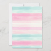 Eiscreme LKW 1. Geburtstag Pink Sweet One Einladung (Rückseite)