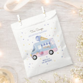 Eiscreme-LKW 2 Scoops 2. Geburtstag Geschenktütchen (Ausgeschnitten)