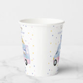 Eiscreme-LKW 2 Scoops 2. Geburtstag Pappbecher (Rechts)