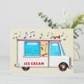 Eiscreme-LKW Einladung (Stehend Vorderseite)