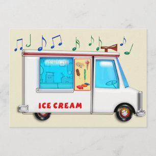 Eiscreme-LKW Einladung
