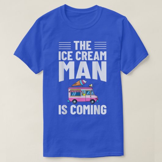 Eiscreme-Lkw-Fahrer Eiscreme Van Man1016 T-Shirt (Design vorne)