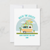Eiscreme LKW Foto Grünes Klassenzimmer Valentine Karte (Vorderseite)