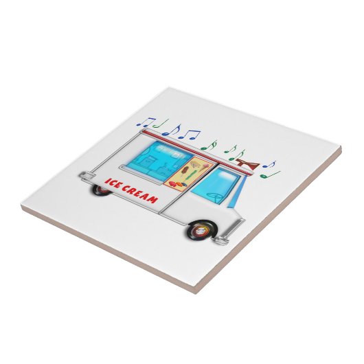 Eiscreme-LKW mit Musik Fliese (Seite)