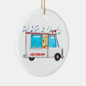 Eiscreme-LKW mit Musik Keramik Ornament (Rechts)