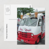 Eiscreme-LKW Postkarte (Vorne/Hinten)
