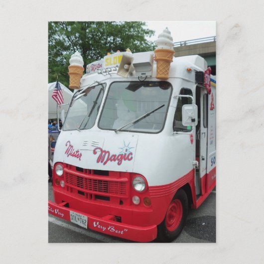 Eiscreme-LKW Postkarte (Vorderseite)