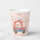 Eiscreme-LKW-Scoops für lustigen Kindergeburtstag Pappbecher (Vorderseite)