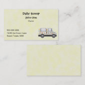 Eiscreme-LKW-Visitenkarte Visitenkarte (Vorne/Hinten)