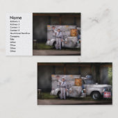 Eiscreme-LKW - wir verkaufen Eiscreme Visitenkarte (Vorne/Hinten)