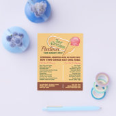 Eiscreme-Logo, Eiscremewerbung Flyer (Einzeln)