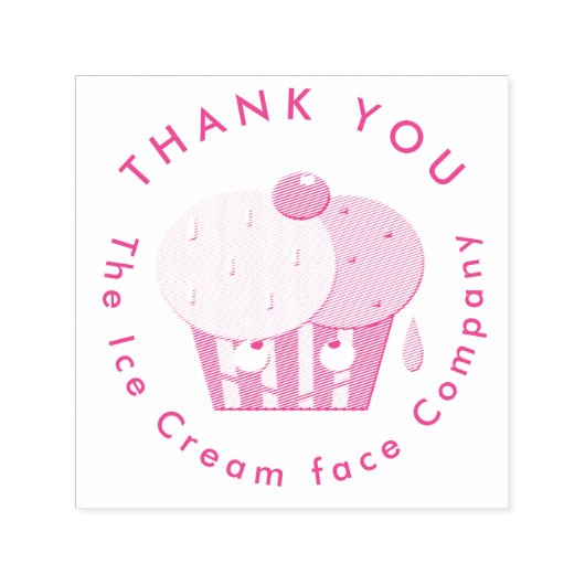 Eiscreme-Logodesign Permastempel (Design)