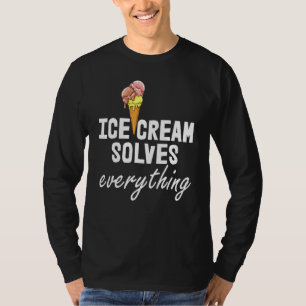 Eiscreme löst alles Eiscreme Liebe Männer Par T-Shirt