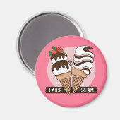 Eiscreme-Lover-Magnete Magnet (Vorderseite/Rückseite)