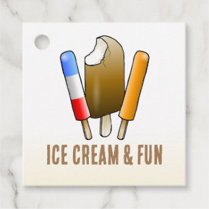 Eiscreme & Lustiger Geburtstag Geschenkanhänger