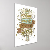 Eiscreme macht alles besser - Buchstaben Foliendrucke (Ablage )