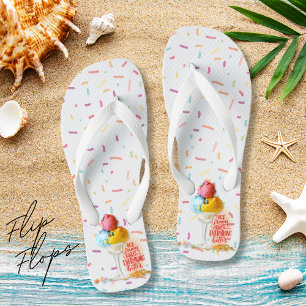 Eiscreme macht alles besser Strand Badesandalen