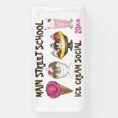 Eiscreme macht aus Ihrem eigenen Party Banner (Vertikal)