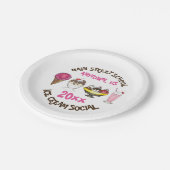 Eiscreme macht aus Ihrem eigenen Party Pappteller (Schrägansicht)