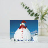 "Eiscreme macht meinen Hintern groß!" Postkarte (Stehend Vorderseite)