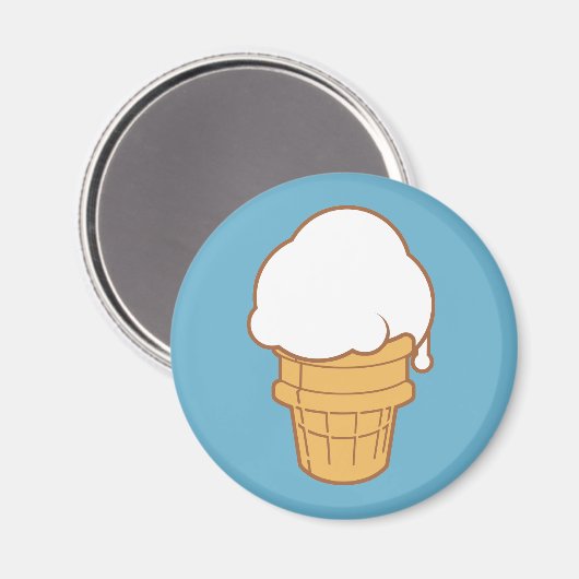 Eiscreme Magnet (Vorderseite/Rückseite)