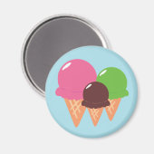 Eiscreme Magnet (Vorderseite/Rückseite)