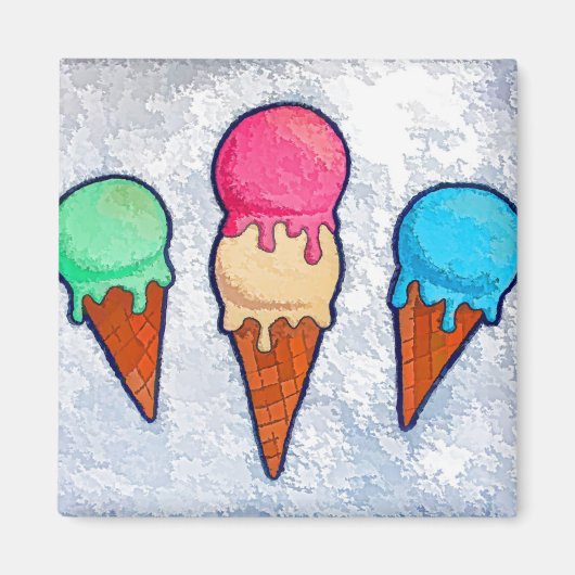 Eiscreme Magnet (Vorne)