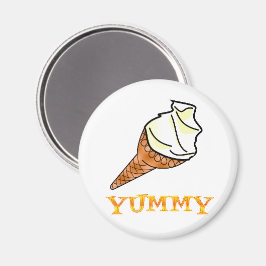 Eiscreme Magnet (Vorderseite/Rückseite)