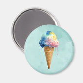 Eiscreme Magnet (Vorderseite/Rückseite)