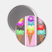 Eiscreme Magnet (Vorderseite/Rückseite)