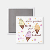 Eiscreme Magnet (Vorderseite/Rückseite)