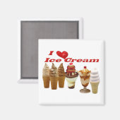 Eiscreme Magnet (Vorderseite/Rückseite)