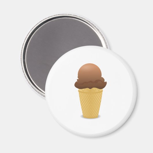 Eiscreme Magnet (Vorderseite/Rückseite)
