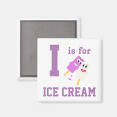 Eiscreme Magnet (Vorderseite/Rückseite)