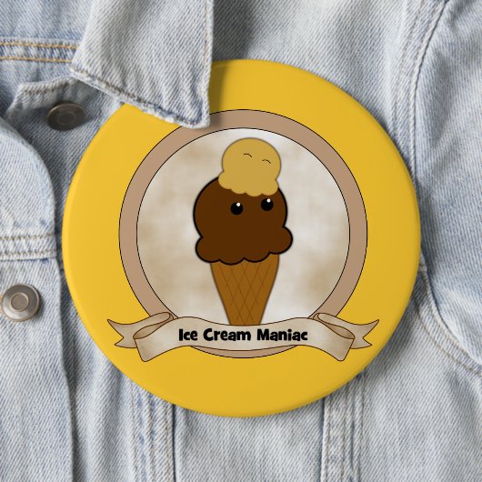 Eiscreme Maniac Button (Beispiel)