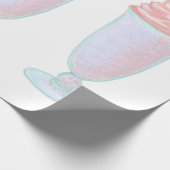Eiscreme-Milchshake Geschenkpapier (Ecke)