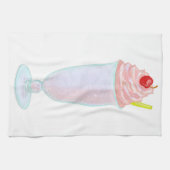 Eiscreme-Milchshake Geschirrtuch (Horizontal)