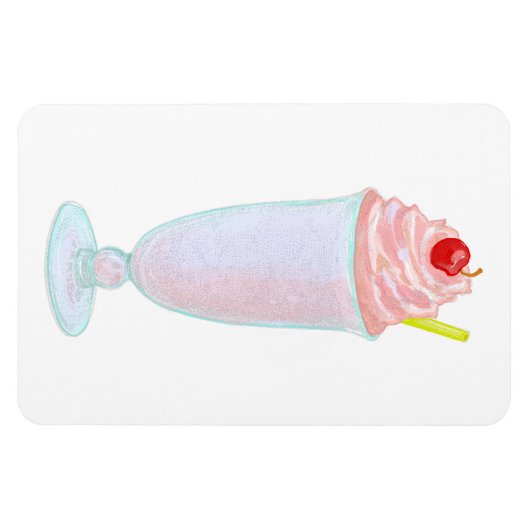 Eiscreme-Milchshake Magnet (Horizontal)