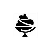 Eiscreme Mini Holzstempel Gummistempel (Prägung)